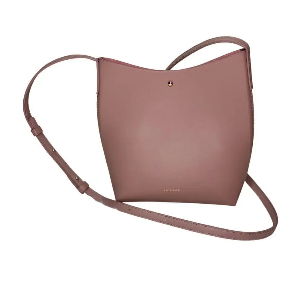 Samara Medium Crossbody Shoulder Bag in Peony | Cruelty Free | Vegan Leather